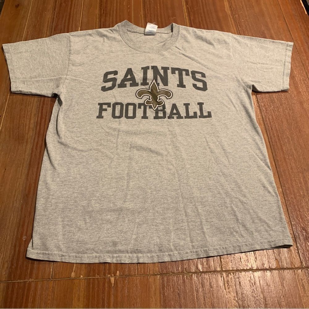 Men’s Saints Football Gray New Orleans T-Shirt Large
